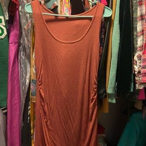 EUC ribbed maternity dress